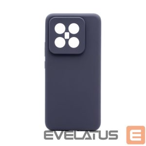 Back panel cover Connect Xiaomi 14 Pro Premium Quality Magnetic Soft Touch Silicone Case Midnight Blue
