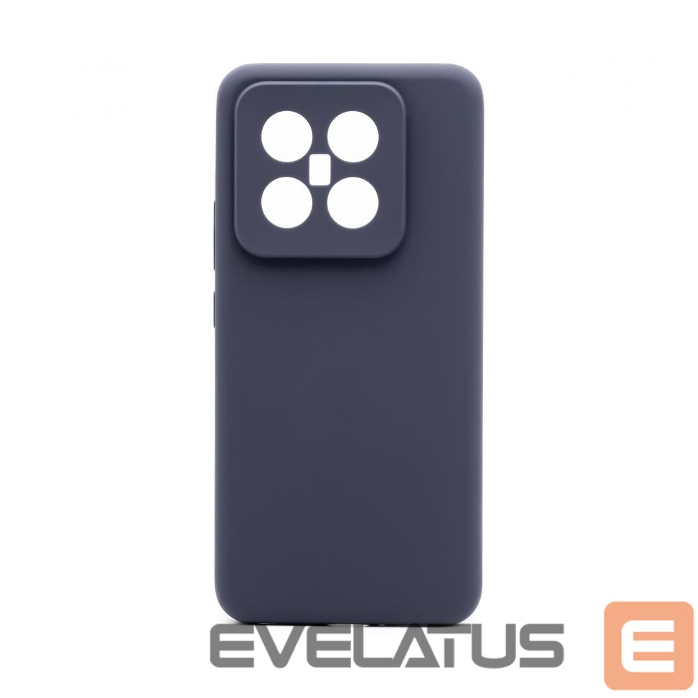 Back panel cover Connect Xiaomi 14 Pro Premium Quality Magnetic Soft Touch Silicone Case Midnight Blue