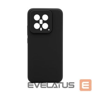 Back panel cover Connect Xiaomi 14 Premium Quality Magnetic Soft Touch Silicone Case Black