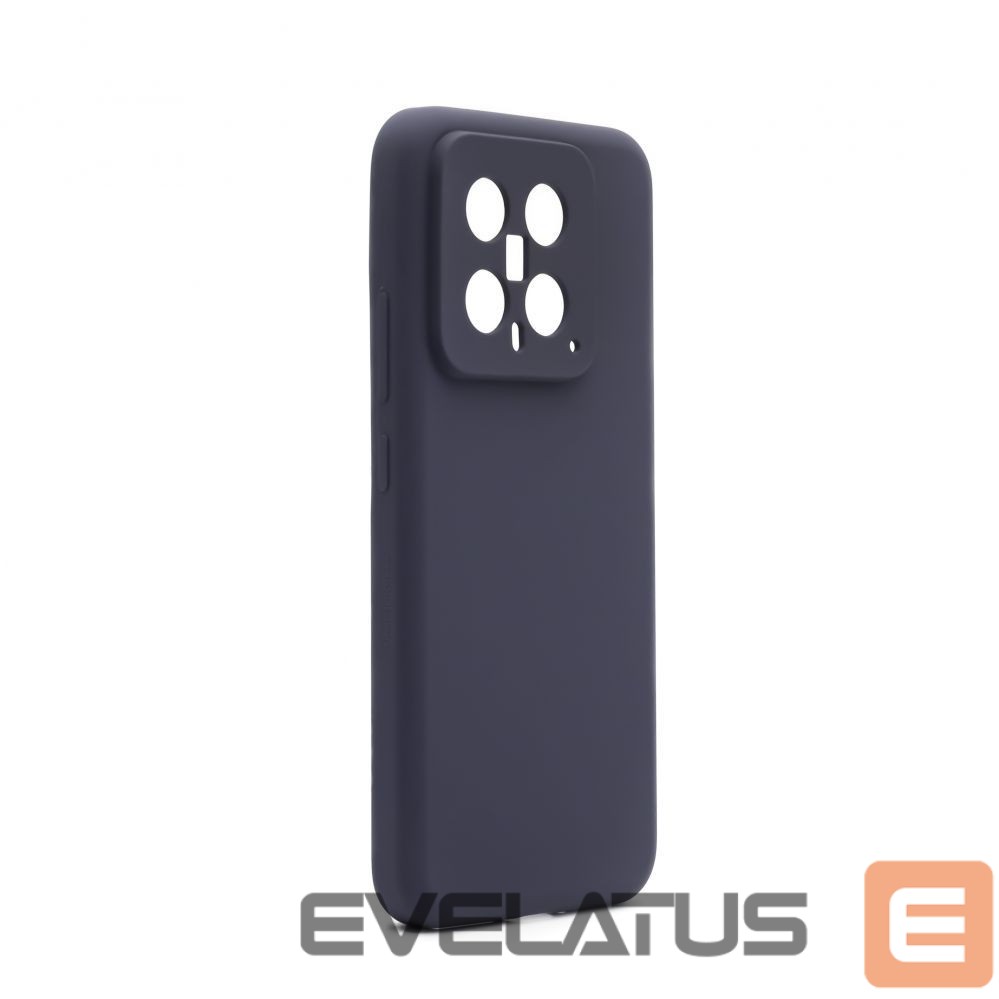 Back panel cover Connect Xiaomi 14 Premium Quality Magnetic Soft Touch Silicone Case Midnight Blue