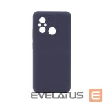 Back panel cover Connect Xiaomi Redmi 12C Premium Quality Soft Touch Silicone Case Midnight Blue