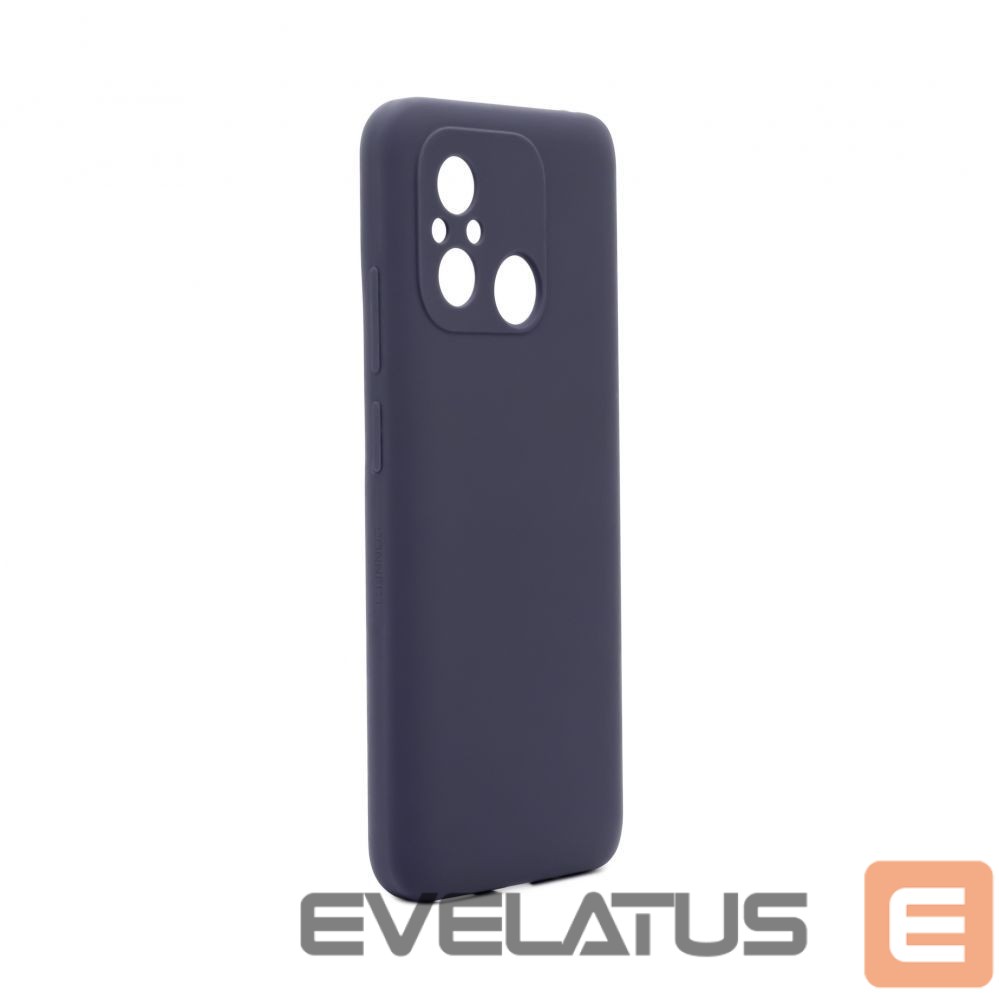 Back panel cover Connect Xiaomi Redmi 12C Premium Quality Soft Touch Silicone Case Midnight Blue