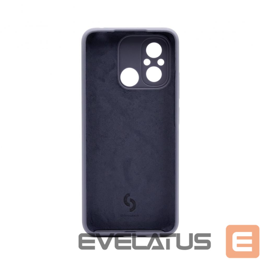 Back panel cover Connect Xiaomi Redmi 12C Premium Quality Soft Touch Silicone Case Midnight Blue