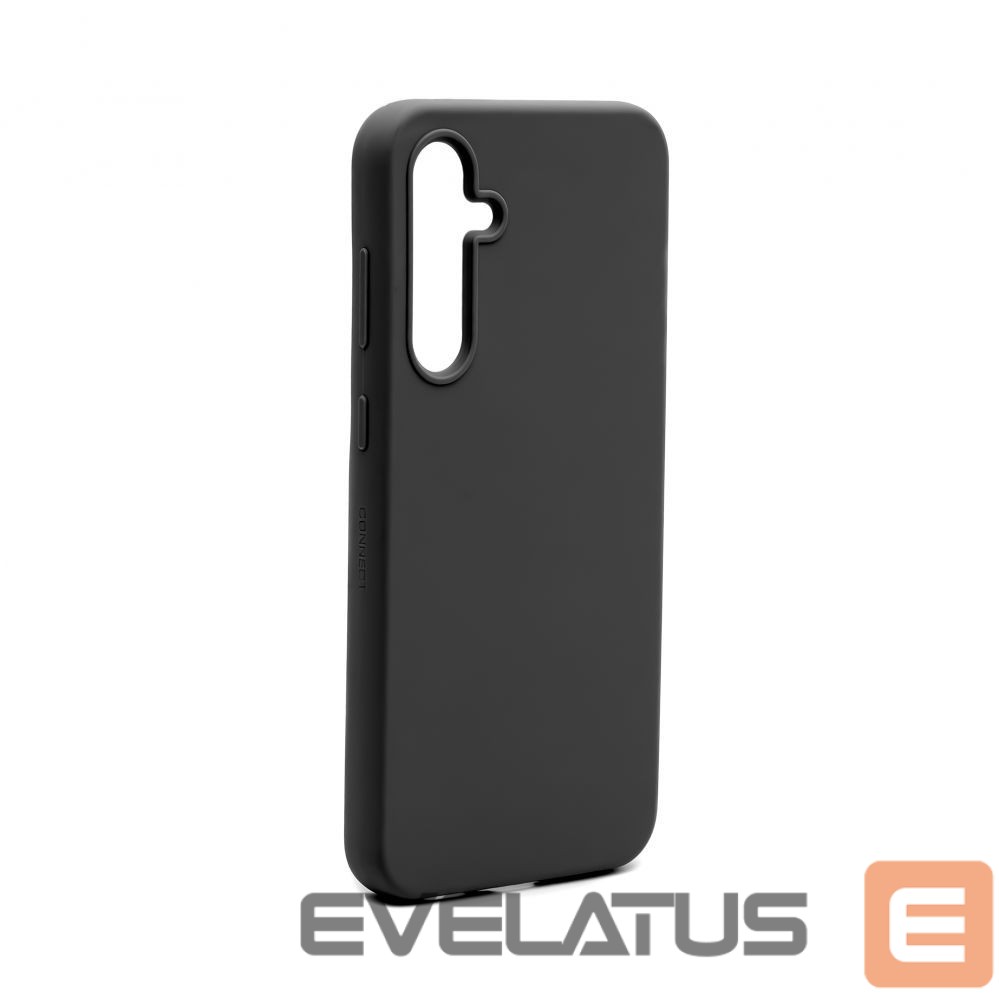 Back panel cover Connect Samsung Galaxy S23 FE Premium Quality Magnetic Soft Touch Silicone Case Black