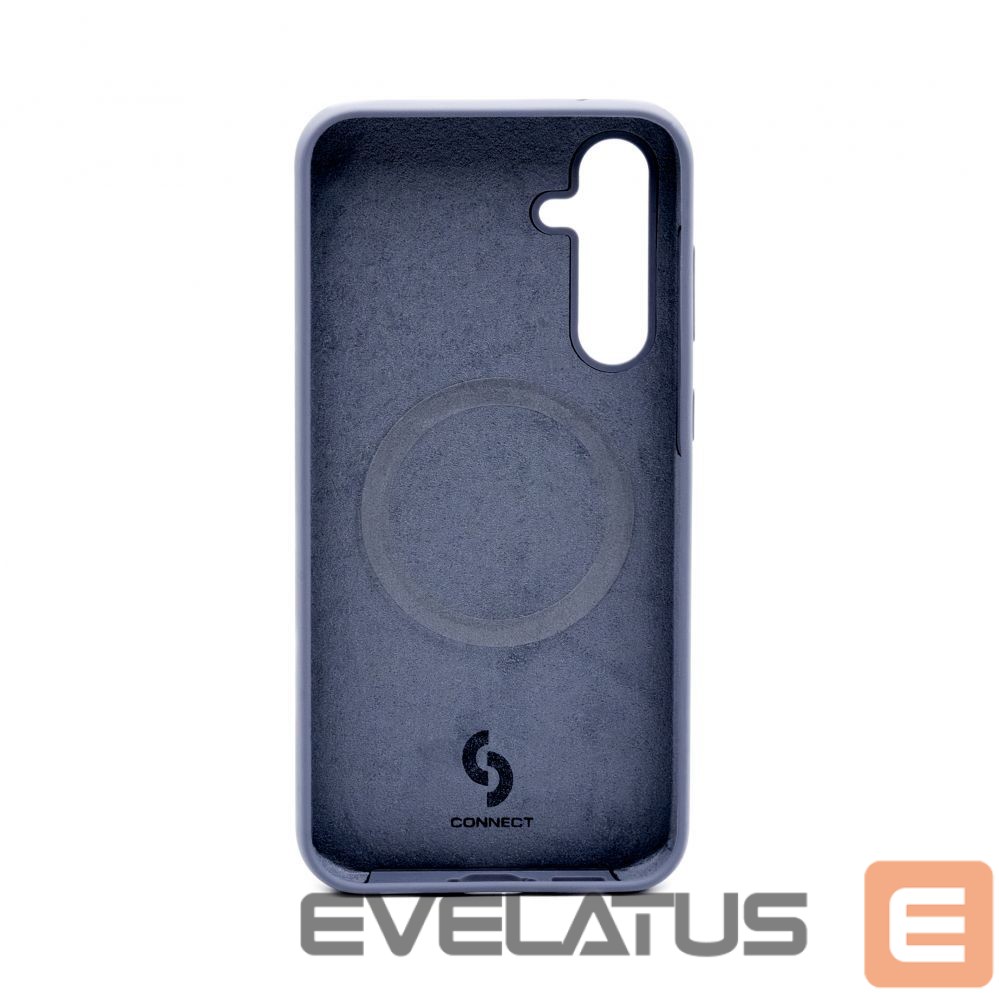 Back panel cover Connect Samsung Galaxy S23 FE Premium Magsafe Soft Touch Silicone Case Midnight Blue