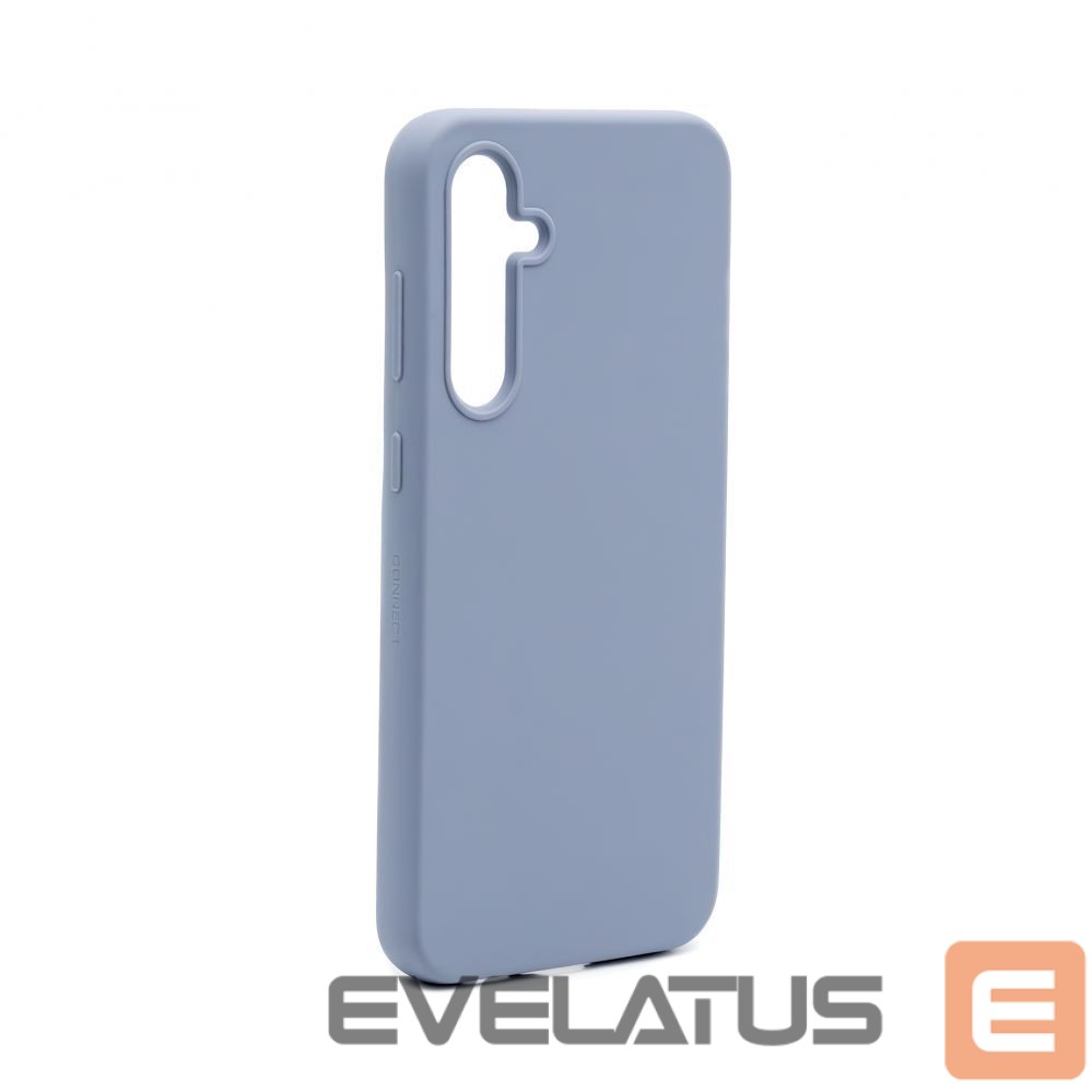 Back panel cover Connect Samsung Galaxy S23 FE Premium Quality Magnetic Soft Touch Silicone Case Lavender Gray