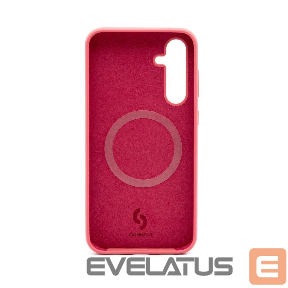 Back panel cover Connect Samsung Galaxy S23 FE Premium Quality Magnetic Soft Touch Silicone Case Camelia