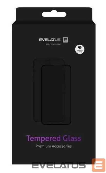 Protective glass Evelatus Xiaomi Redmi Note 13 4G 2.5D Full Cover Japan Glue Glass Anti-Static Black
