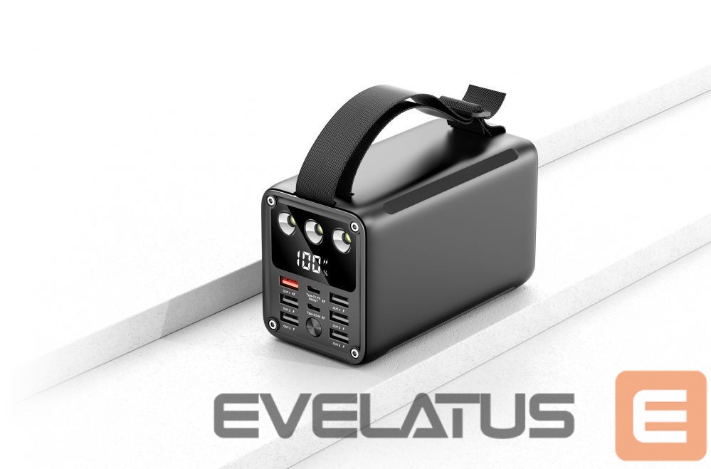 Power bank Evelatus Outdoor Power Bank 22.5W 60000 mAh / 7 outputs 2 inputs Black