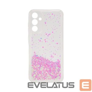 Back panel cover iLike Samsung Galaxy A35 Silicone Case Water Glitter Light Pink