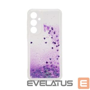 Back panel cover iLike Samsung Galaxy A55 Silicone Case Water Glitter Purple