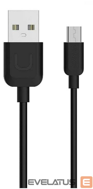 Cable USAMS US-SJ098 U-Turn Durable TPE Universal Micro USB to USB Data & Fast 2A Charger Cable 1m Black Black