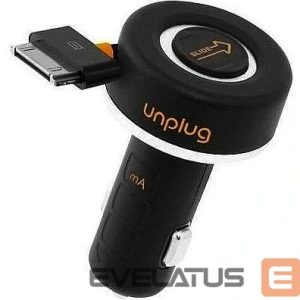 Auto charger iLike  CCU1000IPH Compact iPod iPhone 4 4S 30Pin Fast 1A Car Charger with Rewind Cable Black