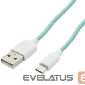 Cable USAMS  US-SJ098 USB A to Micro USB Charging Cable 1M Cyan