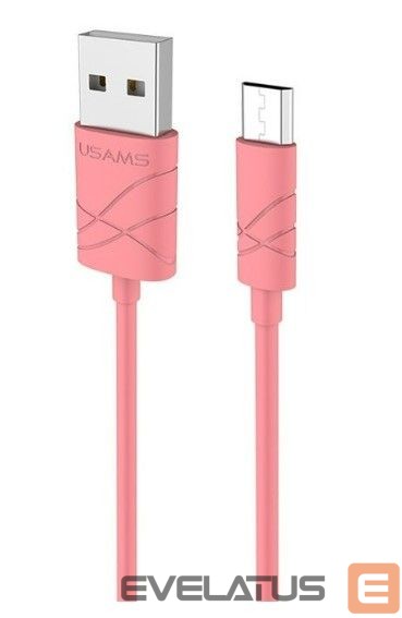 Cable USAMS US-SJ039 U-Gee Pro PVC Universal Micro USB to USB Data & Fast 2A Charger Cable 1m Red