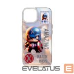 Back panel cover iLike Apple iPhone 14 PC Silicone Case Blue Boy