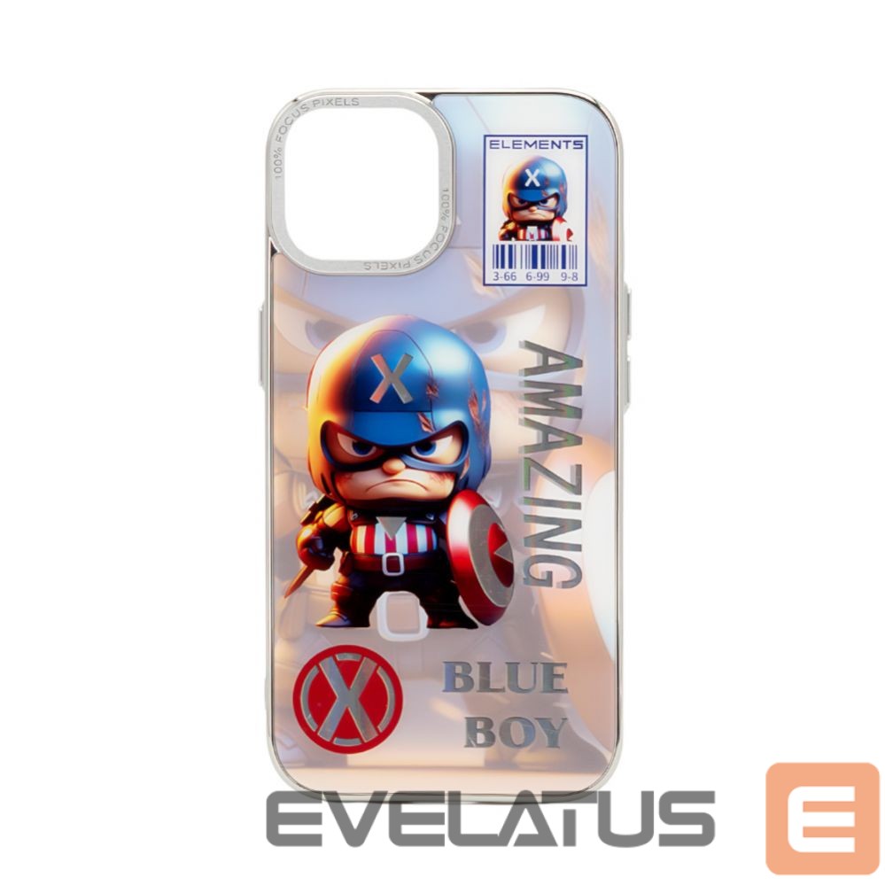 Back panel cover iLike Apple iPhone 14 PC Silicone Case Blue Boy