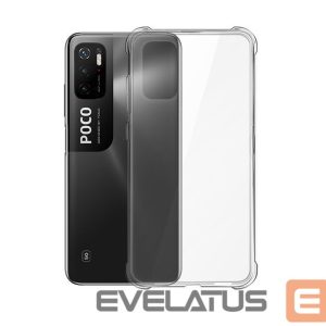Back panel cover Evelatus Xiaomi Poco M3 Pro/M3 Pro 5G Military Shockproof Silicone Case TPU Transparent