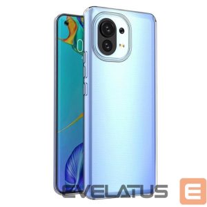 Back panel cover Evelatus Xiaomi Xiaomi Mi 11 Clear Silicone Case 1.5mm TPU Transparent