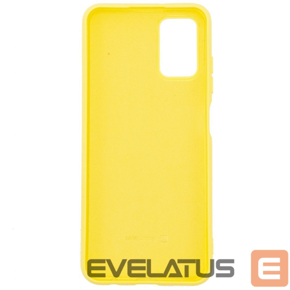 Back panel cover Evelatus Samsung Galaxy A03s Soft Touch Silicone Case Yellow