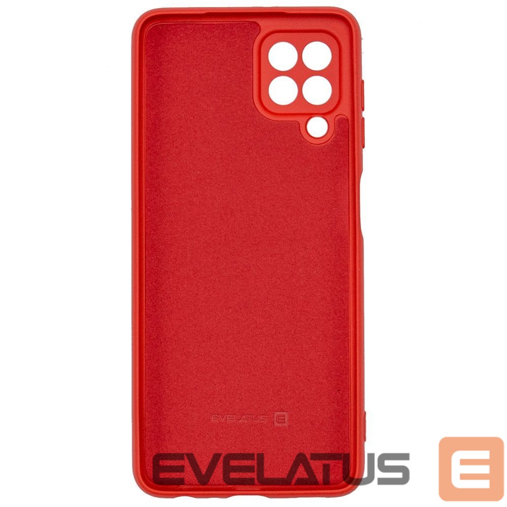 Back panel cover Evelatus Samsung Galaxy A22 4G Nano Silicone Case Soft Touch TPU Red