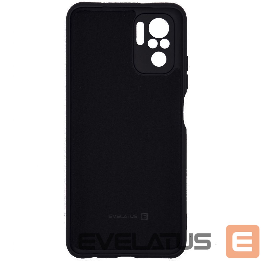 Back panel cover Evelatus Xiaomi Xiaomi Note 10/Note 10S Nano Silicone Case Soft Touch TPU Black