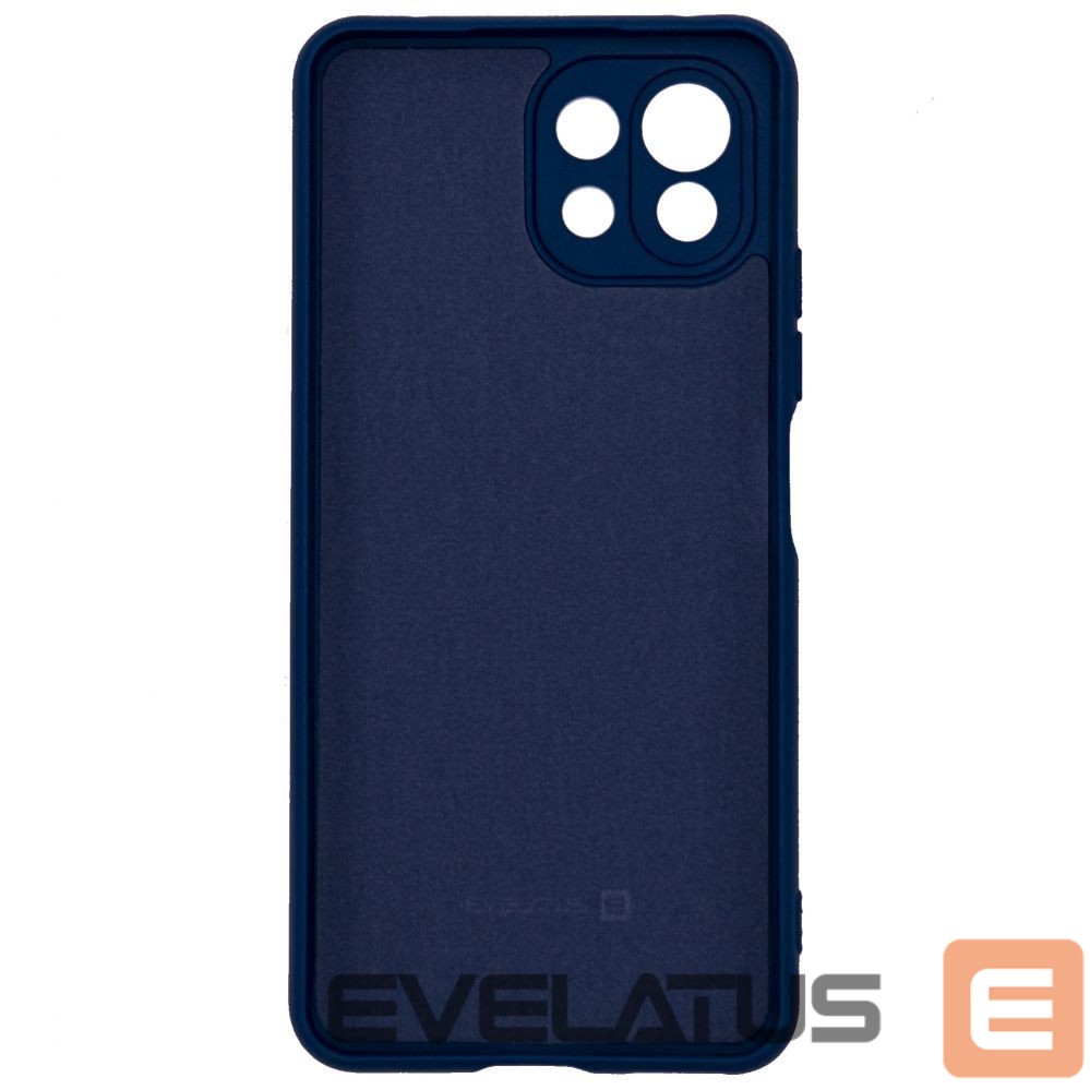 Back panel cover Evelatus Xiaomi Mi 11 Lite/11 Lite 5G/11 Lite 5G NE Nano Silicone Case Soft Touch TPU Navy Blue