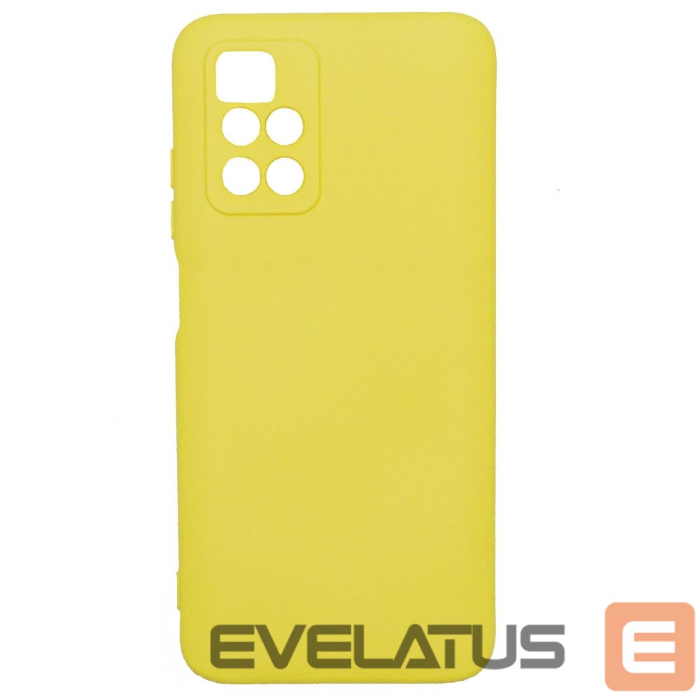 Back panel cover Evelatus Xiaomi Xiaomi Redmi 10 Nano Silicone Case Soft Touch TPU Yellow