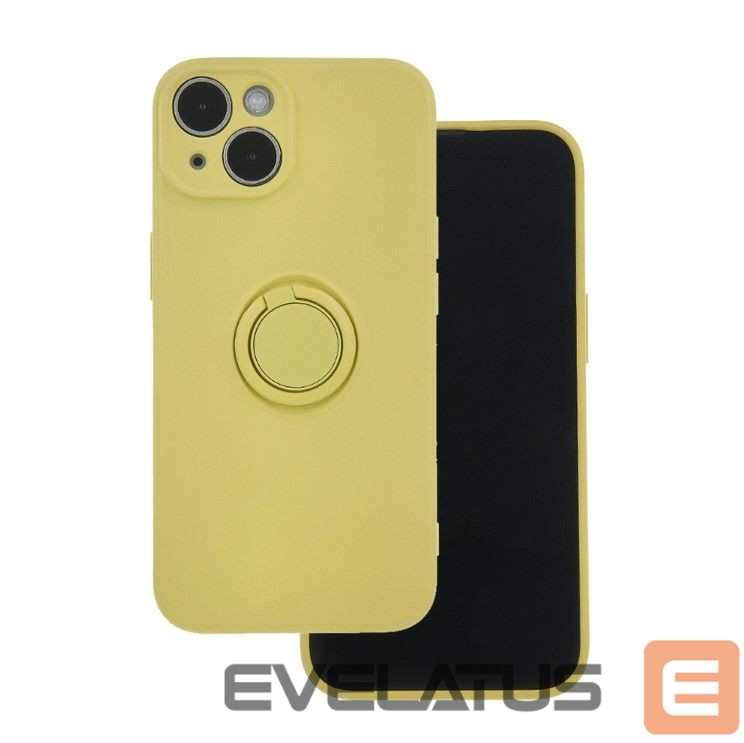 Back panel cover iLike Samsung Galaxy A15 4G / A15 5G Finger Grip case Yellow