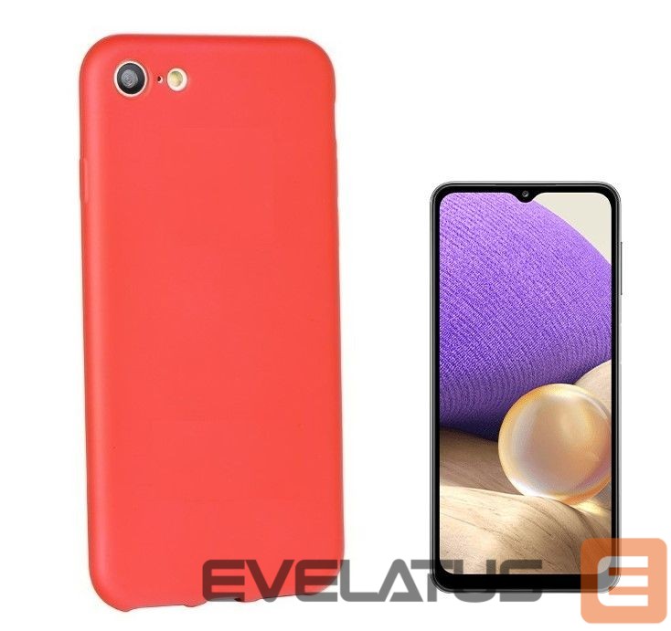 Back panel cover iLike Samsung Galaxy A32 silicone case Red