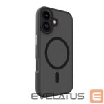 Back panel cover Evelatus Apple iPhone 16 Hybird Case With Magsafe PC+TPU Black