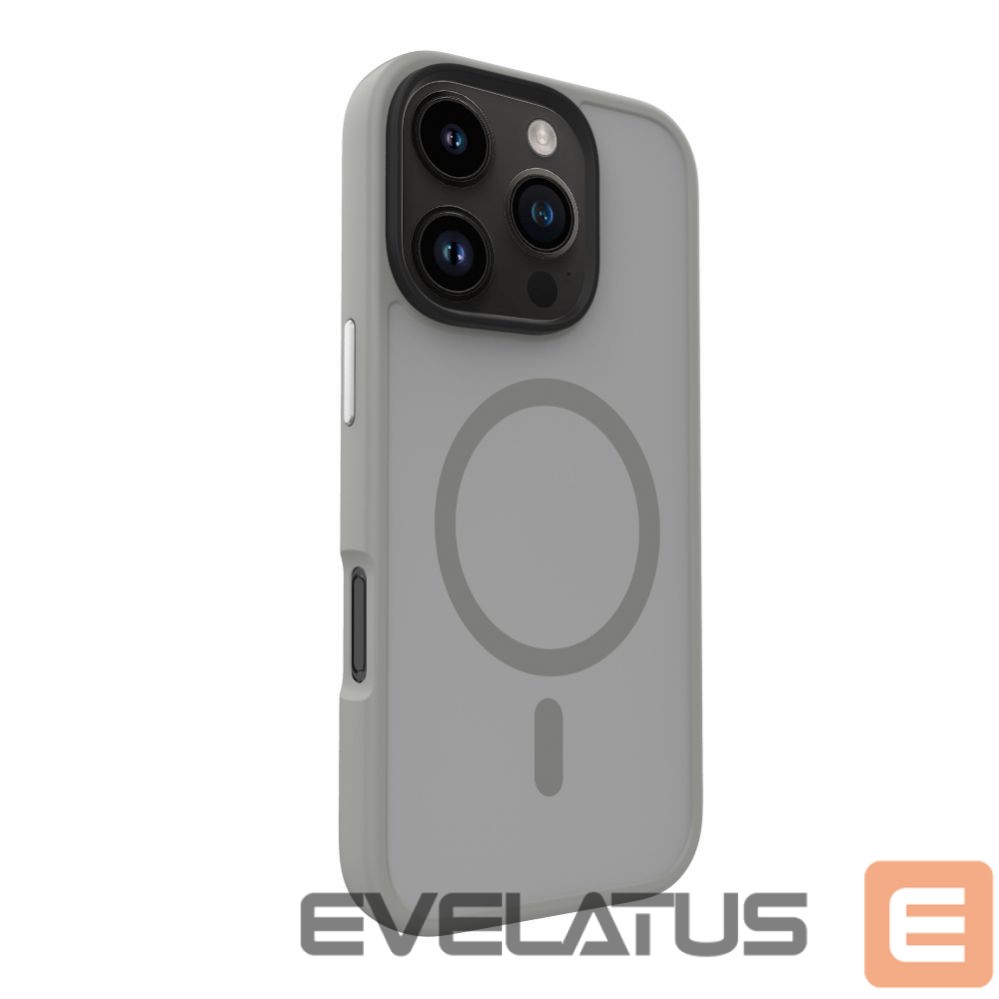 Back panel cover Evelatus Apple iPhone 16 Pro Max Hybird Case With Magsafe PC+TPU Silver