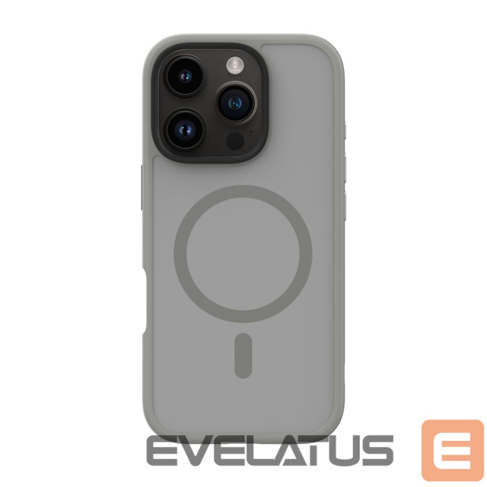 Back panel cover Evelatus Apple iPhone 16 Pro Max Hybird Case With Magsafe PC+TPU Silver