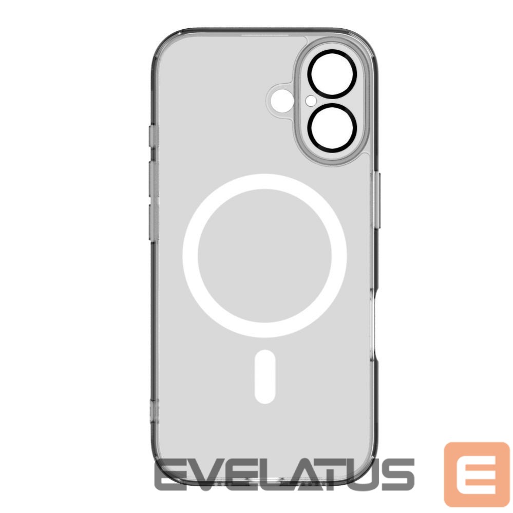 Back panel cover Evelatus Apple iPhone 16 Clear Case With MagSafe and Camera Protection Transparent