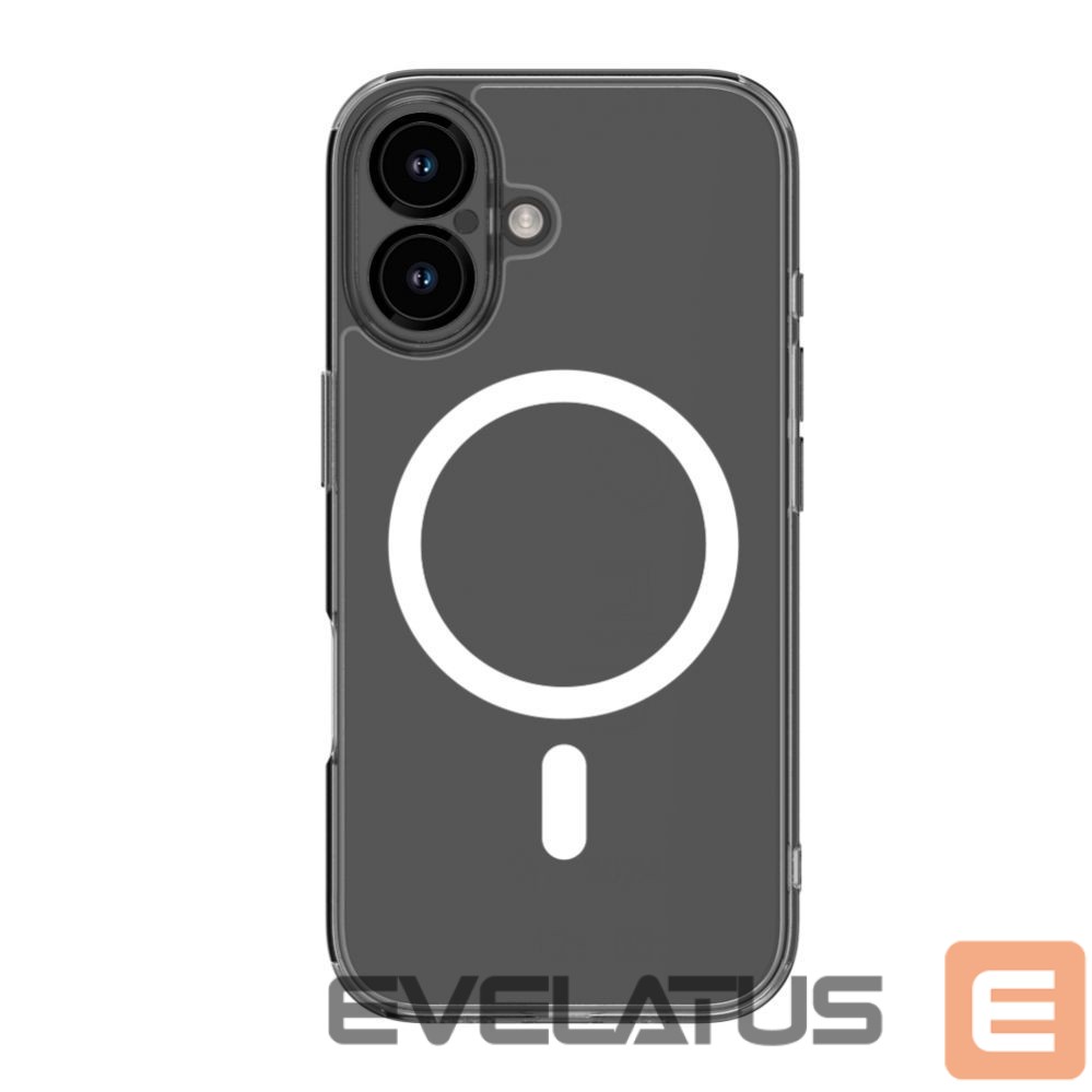 Back panel cover Evelatus Apple iPhone 16 Clear Case With MagSafe and Camera Protection Transparent