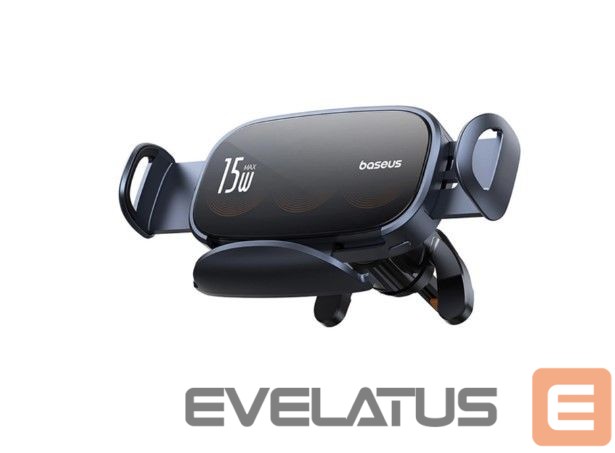 Auto holder Baseus LightChaser BS-CM029 car holder with triple coil inductive charger Black