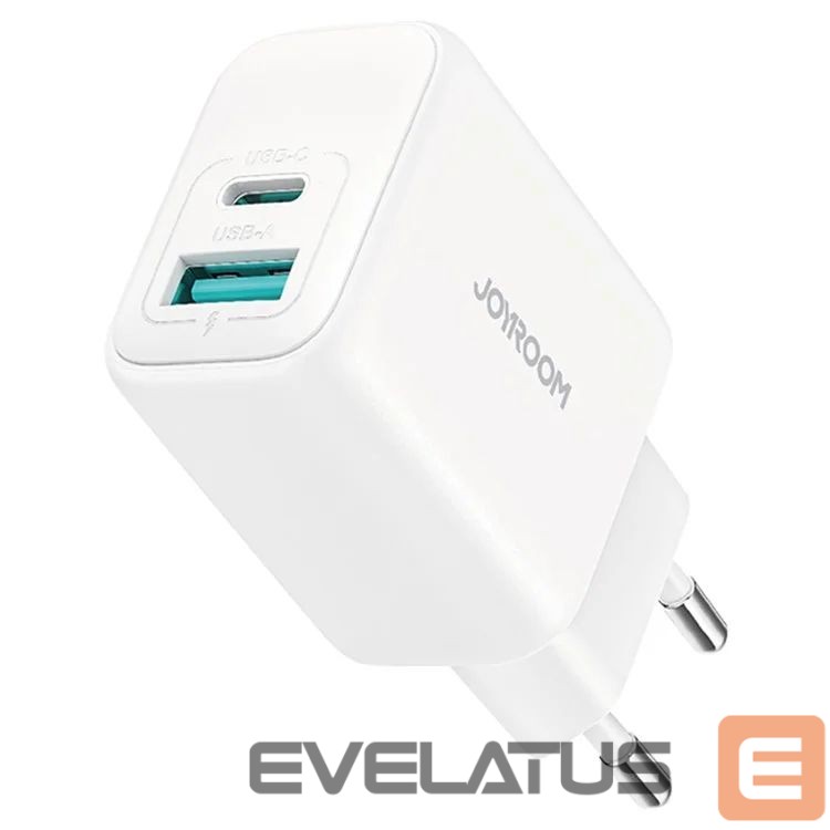 Adapter Joyroom 20W Dual-Port (USB A+ USB C) Charger (EU) White