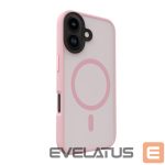 Back panel cover Evelatus Apple iPhone 16 Hybird Case With Magsafe PC+TPU Pink