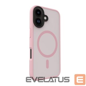 Back panel cover Evelatus Apple iPhone 16 Hybird Case With Magsafe PC+TPU Pink