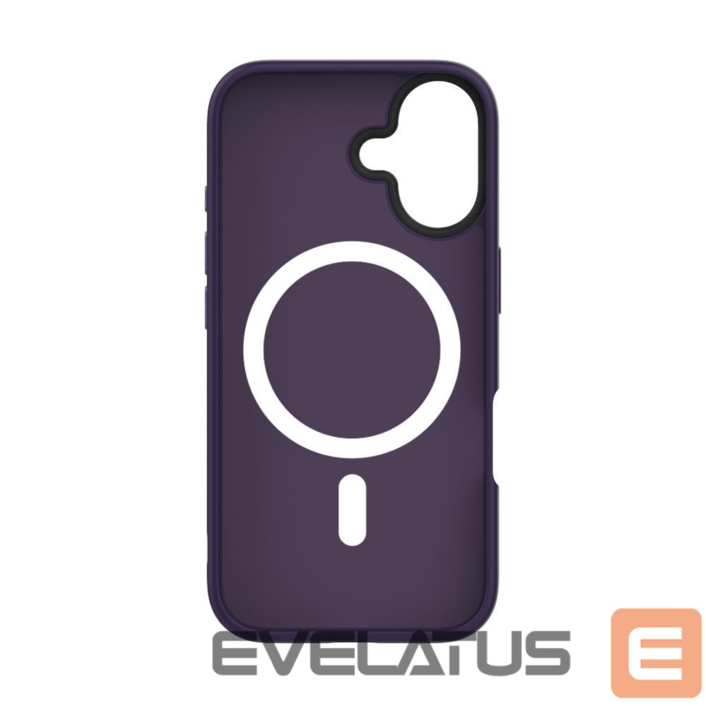 Back panel cover Evelatus Apple iPhone 16 Hybird Case With Magsafe PC+TPU Purple