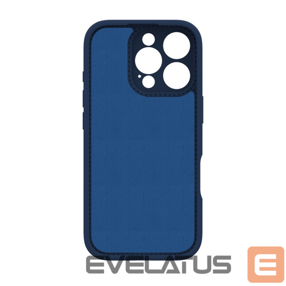Back panel cover Evelatus Apple iPhone 16 Pro Premium Magsafe with Stand Soft Touch Silicone Case Dark Blue