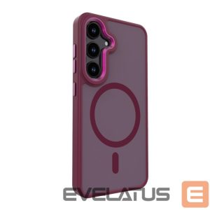 Back panel cover Evelatus Samsung Galaxy S24 Shield Case With Magsafe matte Red