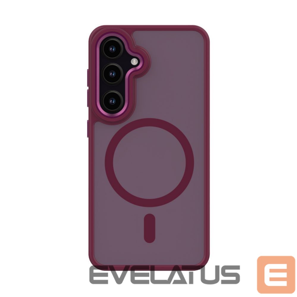 Back panel cover Evelatus Samsung Galaxy S24 Shield Case With Magsafe matte Red