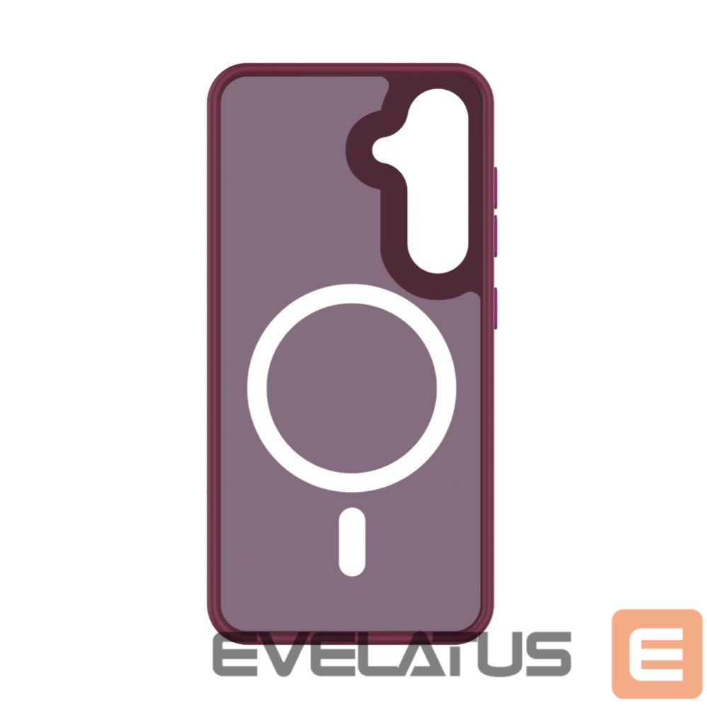 Back panel cover Evelatus Samsung Galaxy S24 Shield Case With Magsafe matte Red