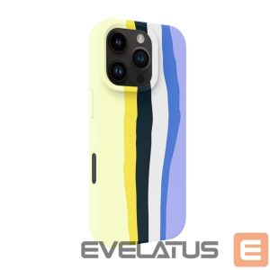 Back panel cover Evelatus Apple iPhone 16 Pro Max Multi-Colored Silicone Case With MagSafe Ceramic White