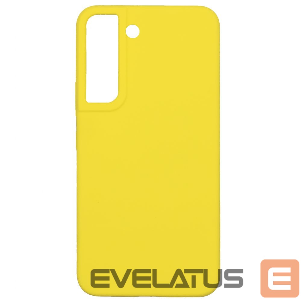 Back panel cover Evelatus Samsung Galaxy S22 Premium Soft Touch Silicone Case Yellow