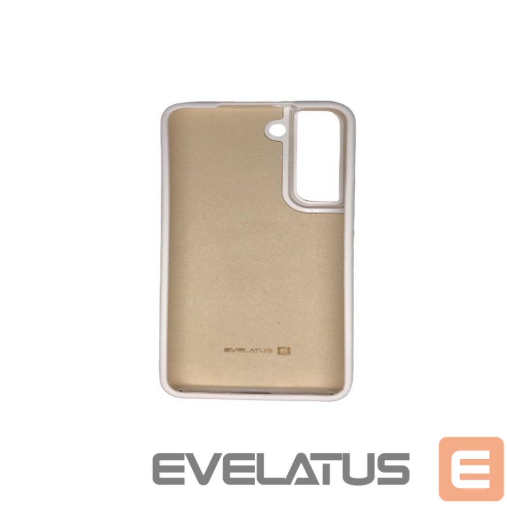 Back panel cover Evelatus Samsung Galaxy S22 Premium Soft Touch Silicone Case White