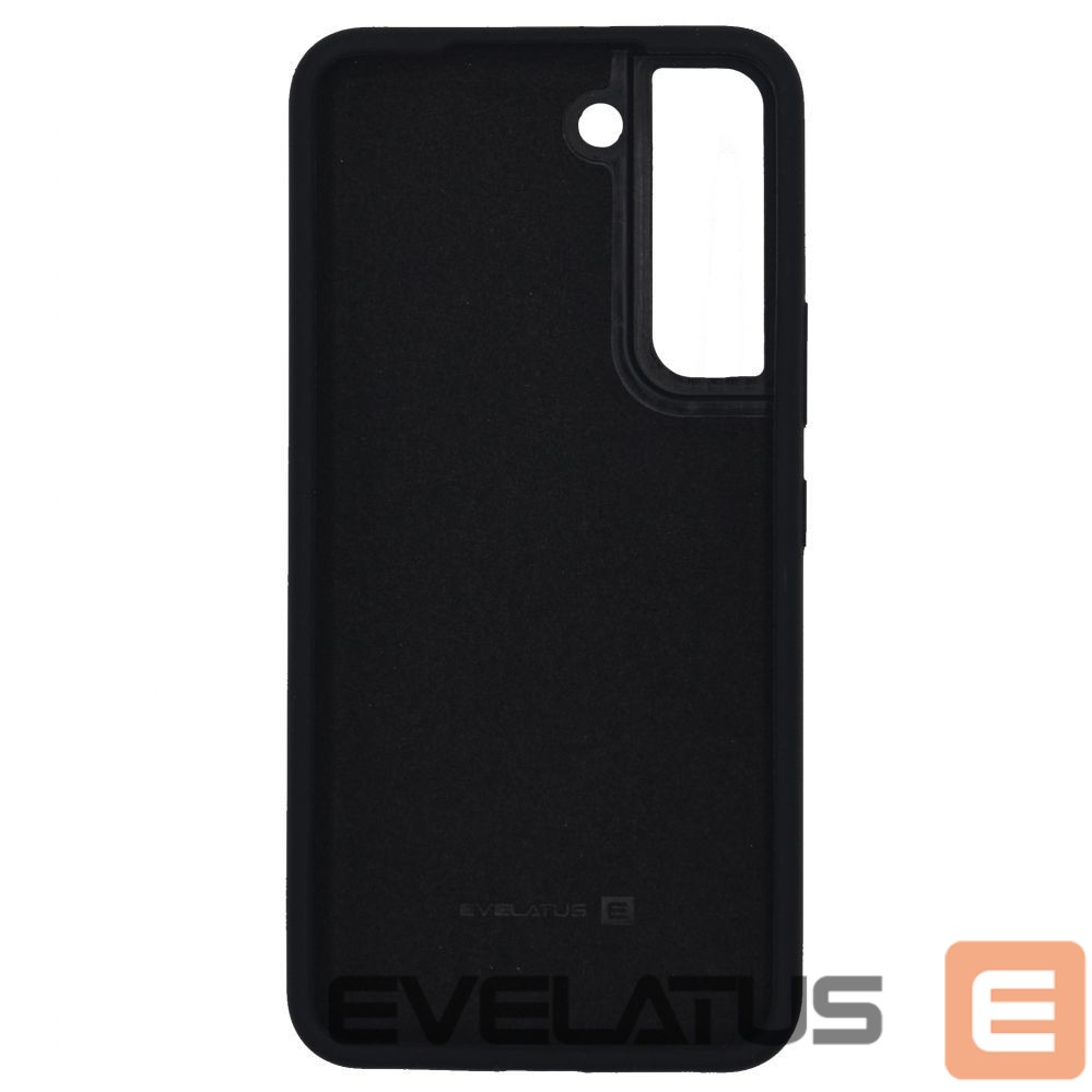 Back panel cover Evelatus Samsung Galaxy S22 Plus Premium Soft Touch Silicone Case Black