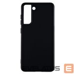 Back panel cover Evelatus Samsung Galaxy S22 Plus Premium Soft Touch Silicone Case Black