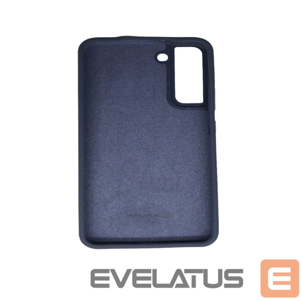 Back panel cover Evelatus Samsung Galaxy S22 Plus Premium Soft Touch Silicone Case Navy Blue